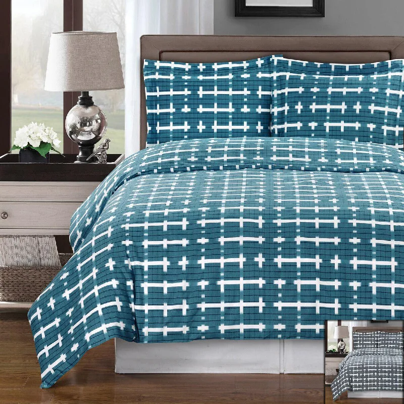 Exclusive Flash Sale Norwich Printed 100% Cotton 3-Pc Duvet Cover Set