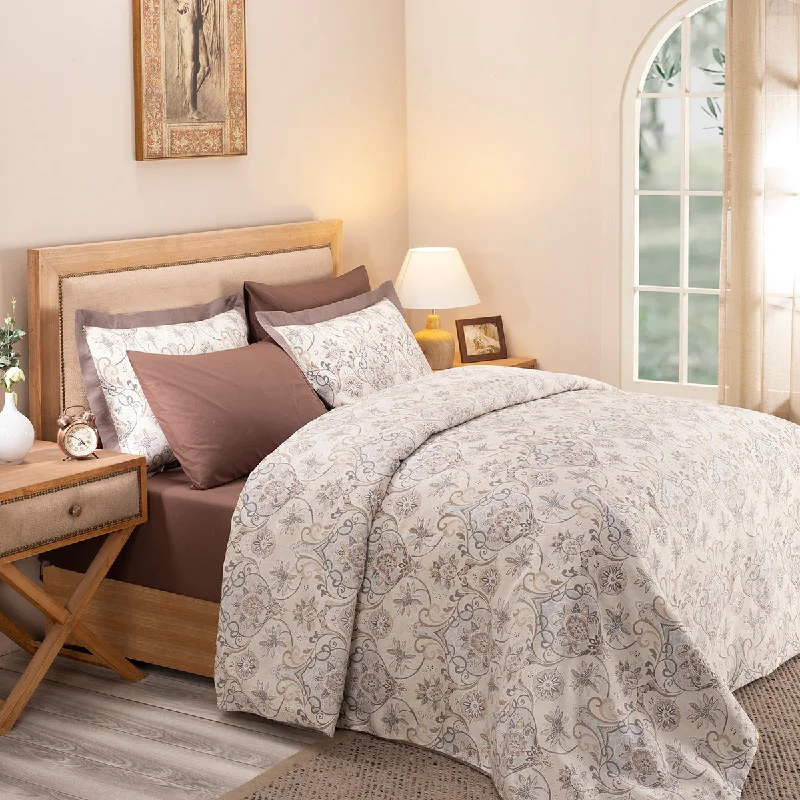 Time-Sensitive Offer Nouveau Tradition Lawn Rerun Neutral Duvet Cover with Pillow Case Time-Sensitive Offer Nouveau Tradition Lawn Rerun Neutral Duvet Cover with Pillow Case