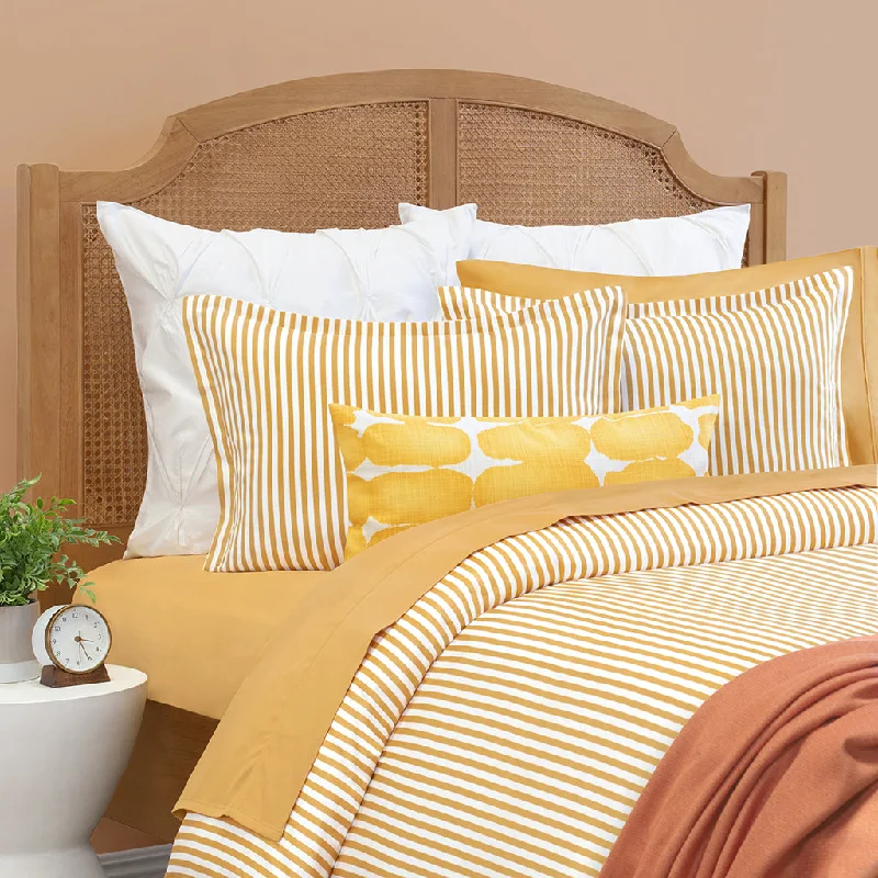 Weekend Only Steals Ochre Larkin Duvet Cover