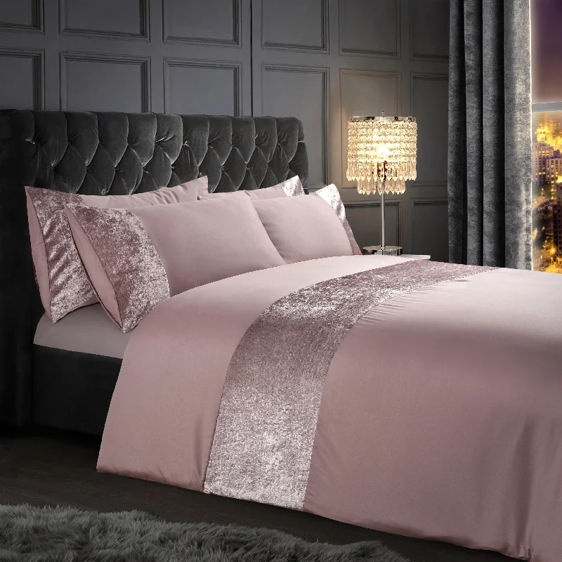Weekend Flash Markdown Velosso Orleans Blush Pink Duvet Cover & Pillowcase Set