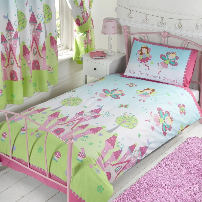 Price Cut Alert Pink Green Fairy Princess Little Girl Bedding Toddler Twin or Full Duvet Cover Set Price Cut Alert Pink Green Fairy Princess Little Girl Bedding Toddler Twin or Full Duvet Cover Set