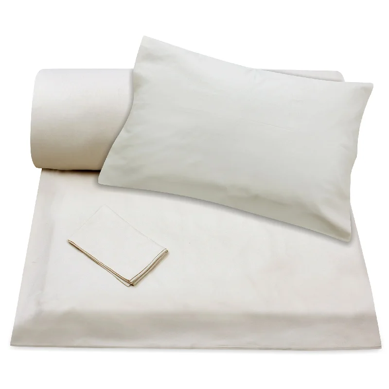 Weekend Price Drop Event Plain Off-White Duvet Cover + Pillowcases (350 TC)