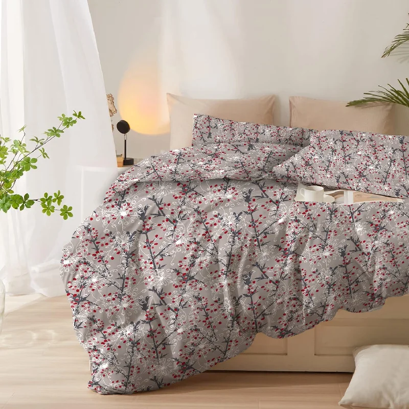 Weekend Price Drop Event Duvet Cover 4 piece set Queen size High quality 220x240 duvet cover with Fitted sheet and pillow cases Midnight Garden Weekend Price Drop Event Duvet Cover 4 piece set Queen size High quality 220x240 duvet cover with Fitted sheet and pillow cases Midnight Garden