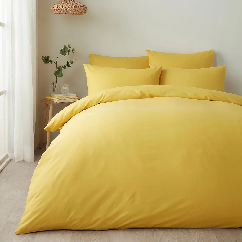 Offer of the Day Pure Cotton Duvet Cover Set Yellow