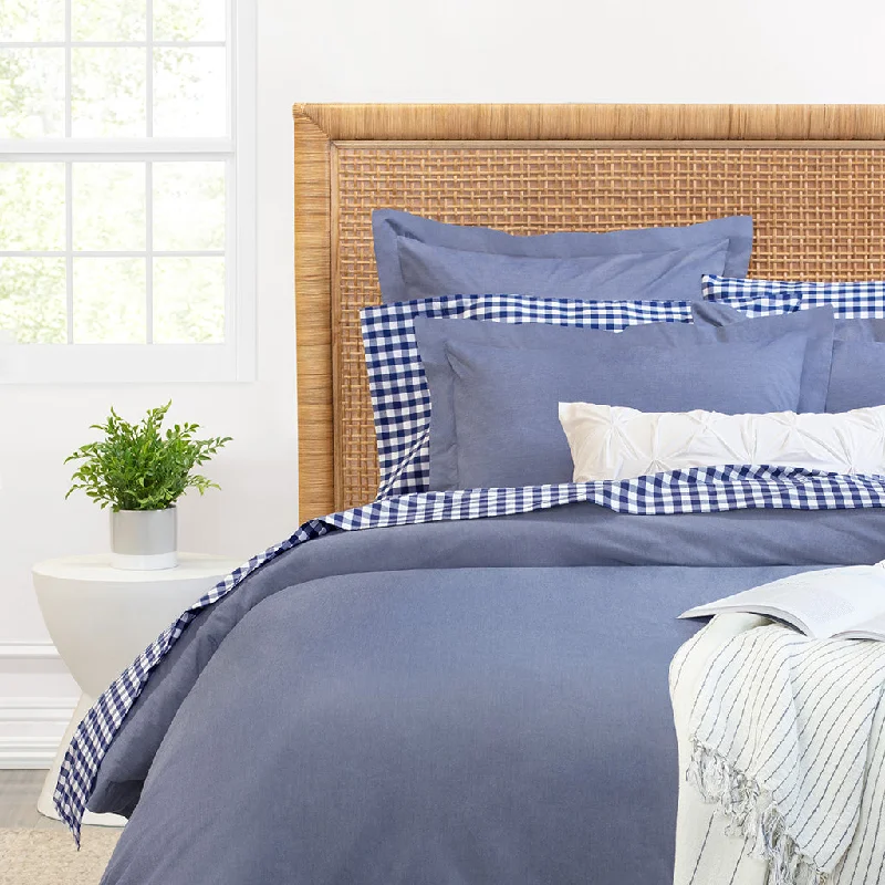 Mega Sale Rae Blue Chambray Duvet Cover