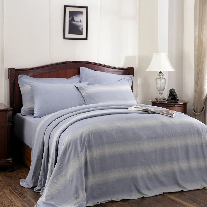 Offer Ending Soon Rhythmic Stripe Reversible Made With Egyptian Cotton Ultra Soft Classic Blue/Grey Marble Duvet Cover with Pillow Case Offer Ending Soon Rhythmic Stripe Reversible Made With Egyptian Cotton Ultra Soft Classic Blue/Grey Marble Duvet Cover with Pillow Case