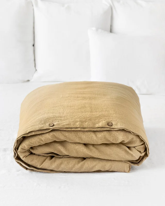 Clearance Event Sandy beige linen duvet cover