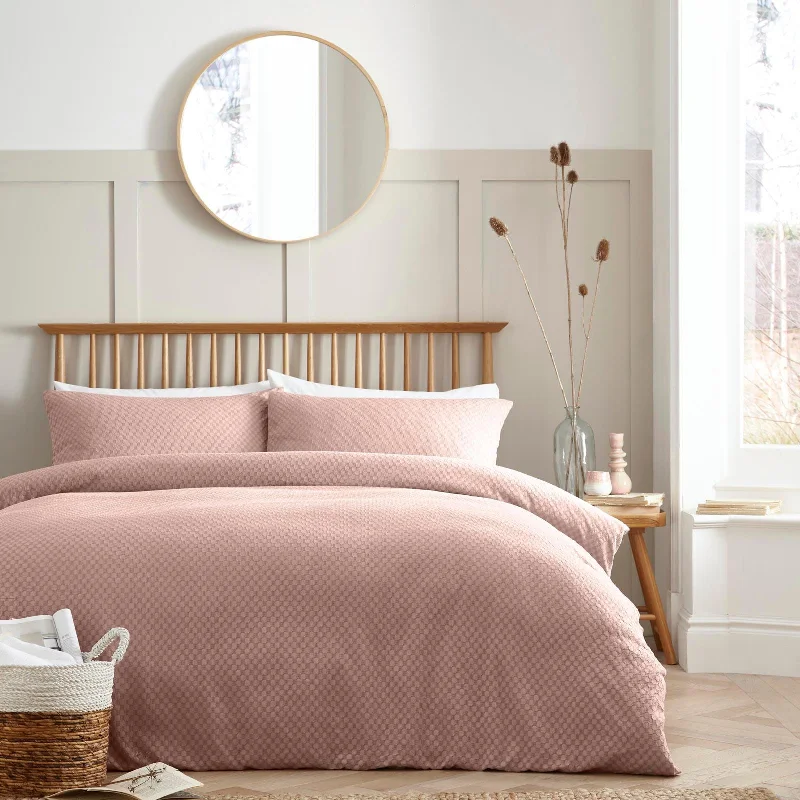 Weekend Shop Now Santos Cotton Blush Duvet Cover Set
