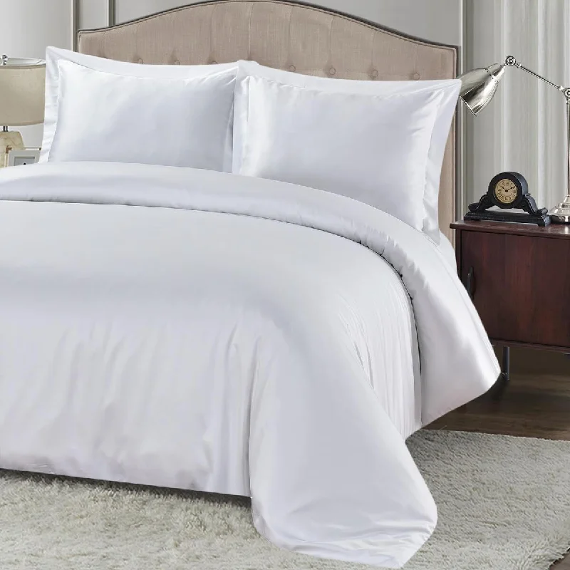 Shop & Save Big Silky Cotton, Bamboo-Cotton Blended Oversized Duvet Cover Set 3-Piece (Hybrid)