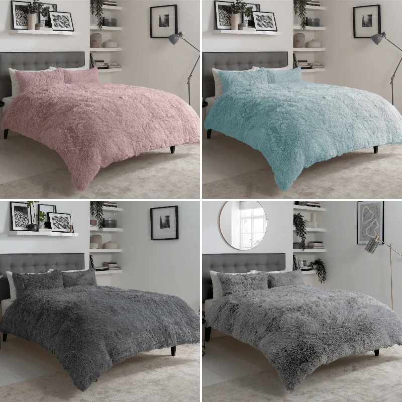 Big Savings Snuggle & Cuddle Faux Fur Duvet Set for Winter Comfort Extra Soft Bedding with OEKO-TEX Certification Available in Multiple Sizes and Elegant Colours by OLIVIA ROCCO