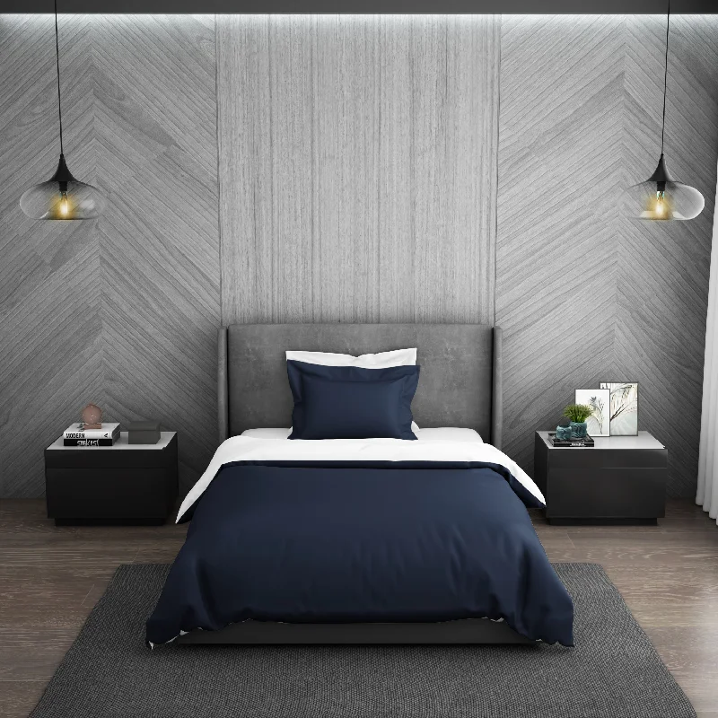 Weekend Big Savings Solid Midnight Blue - Dark Blue Hygro Cotton Single Duvet Cover - Hygro By Spaces Weekend Big Savings Solid Midnight Blue - Dark Blue Hygro Cotton Single Duvet Cover - Hygro By Spaces