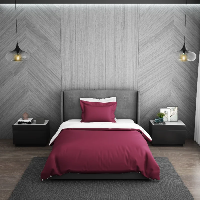 Weekend Low Prices Solid Sangaria - Dark Violet Hygro Cotton Single Duvet Cover - Hygro By Spaces Weekend Low Prices Solid Sangaria - Dark Violet Hygro Cotton Single Duvet Cover - Hygro By Spaces