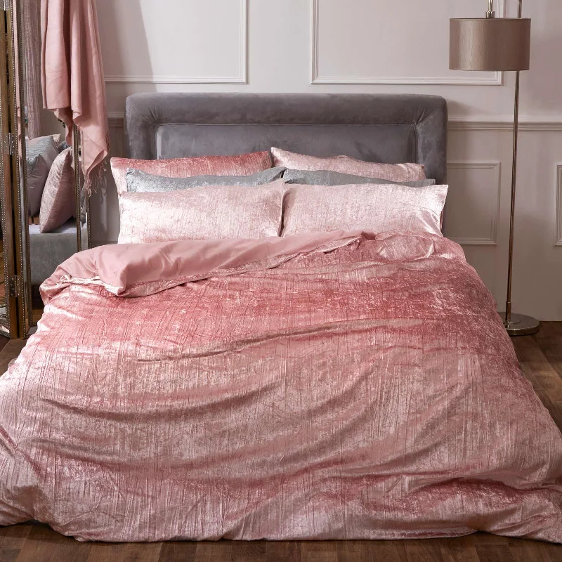 Hot Deals Stella Crushed Velvet Duvet Cover Set Super King