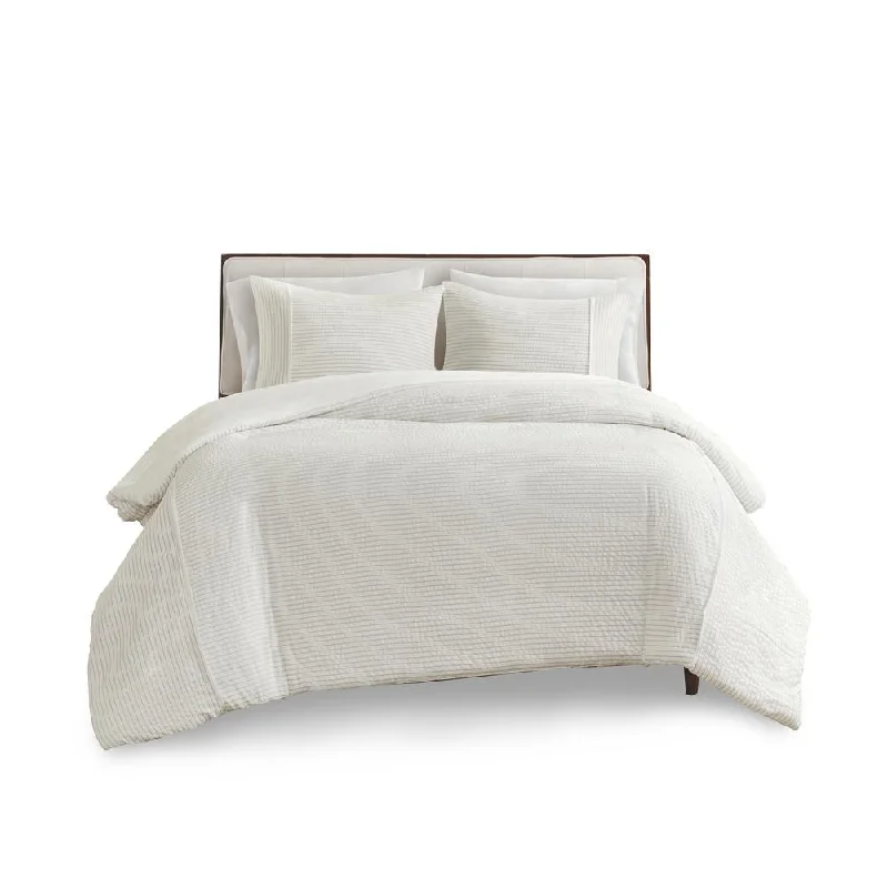 Best Price Guarantee Striped Seersucker Oversized Duvet Cover Set -3 pcs. (Full/Queen) Best Price Guarantee Striped Seersucker Oversized Duvet Cover Set -3 pcs. (Full/Queen)