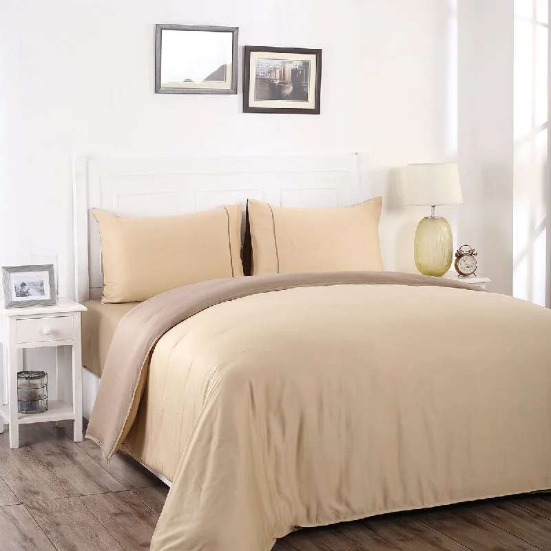 Flash Price Drops Viola Reversible 100 % Cotton Sateen Marzipan/Simply Taupe Duvet Cover with Pillow Case Flash Price Drops Viola Reversible 100 % Cotton Sateen Marzipan/Simply Taupe Duvet Cover with Pillow Case