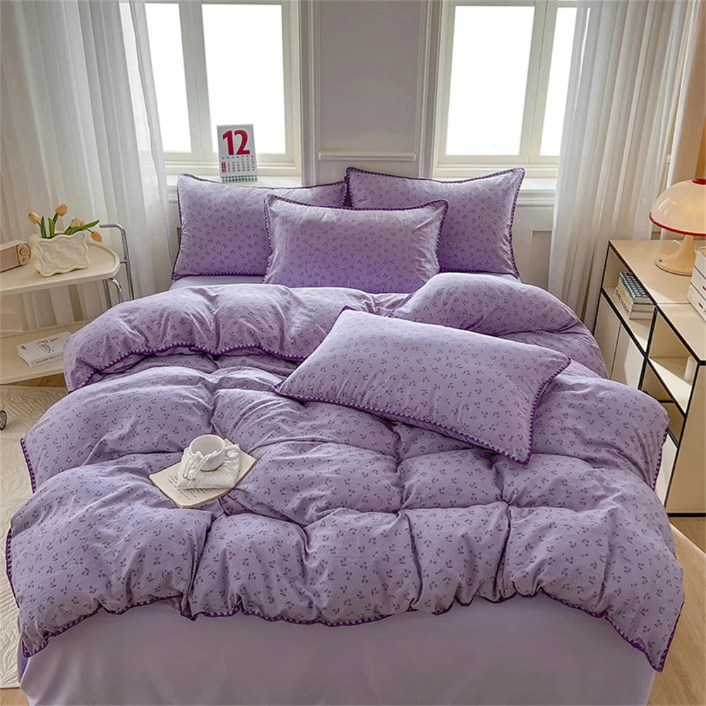 Weekend Price Slash Event Violet Bliss Duvet Cover Set