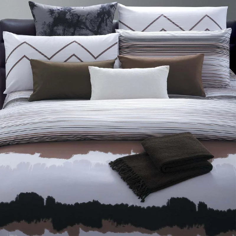 The Big Clearance Water Color 7 Piece Cotton Duvet Cover Set