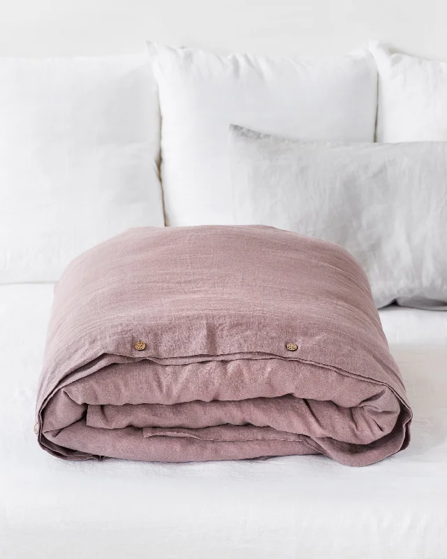 Weekend Massive Discounts Woodrose linen duvet cover