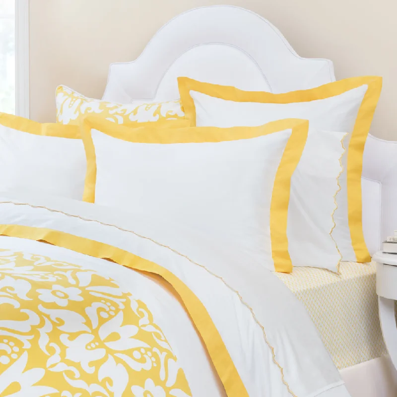 Weekend Hot Prices Yellow Linden Border Duvet Cover