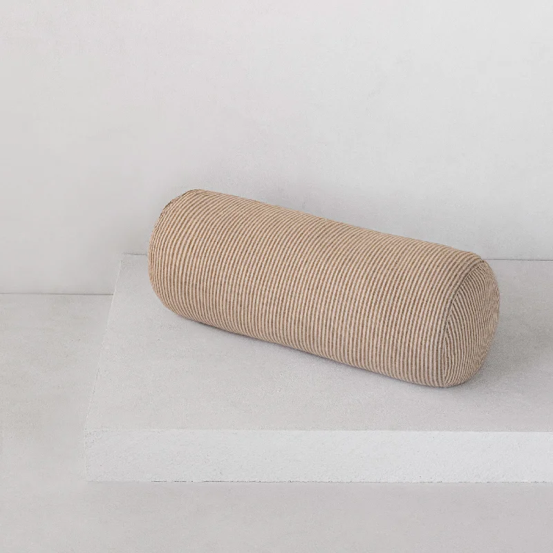 Weekend Super Sale Alert Basix Linen Bolster Pillow - Brun/Sable