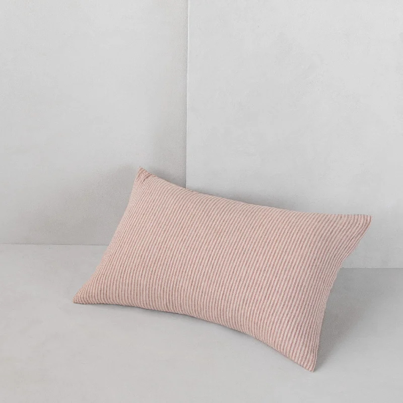 Weekend Exclusive Discounts Basix Stripe Linen Pillow - Rosa/Floss