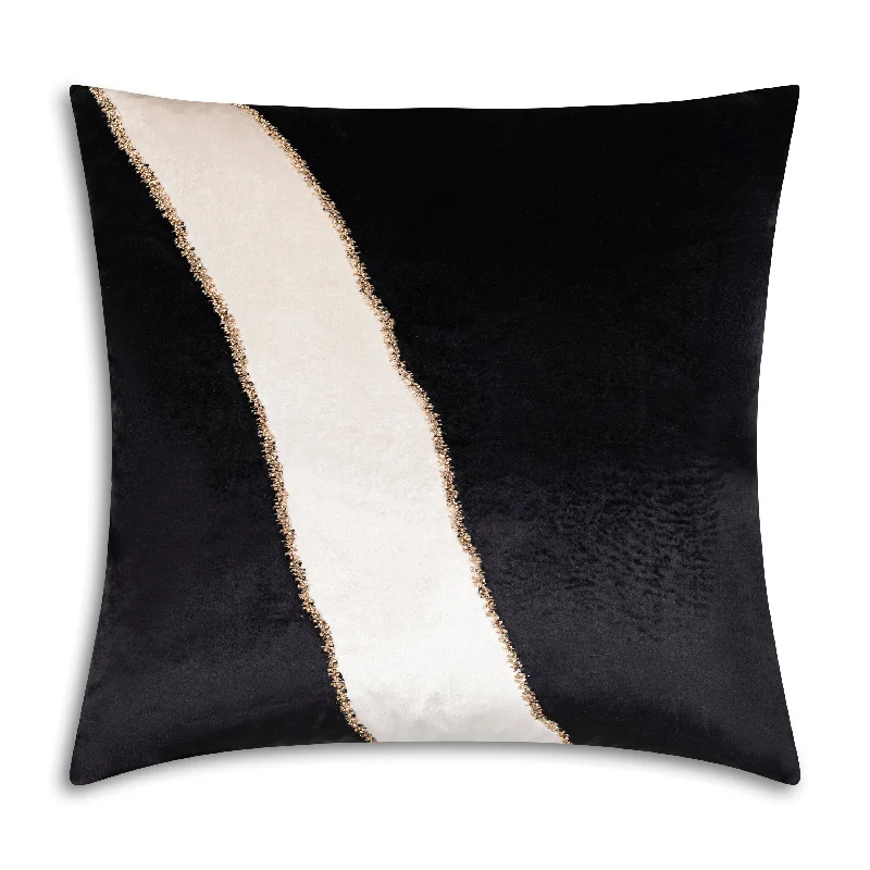 Weekend Flash Discount Demi Ivory Black Pillow