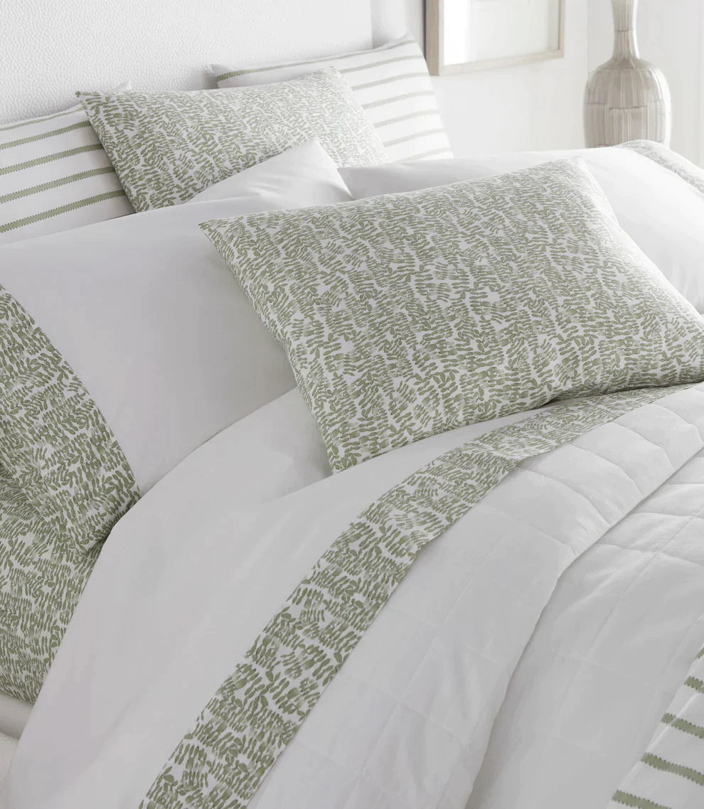 Super Price Slash Fern Cuff Percale Pillowcases by Peacock Alley