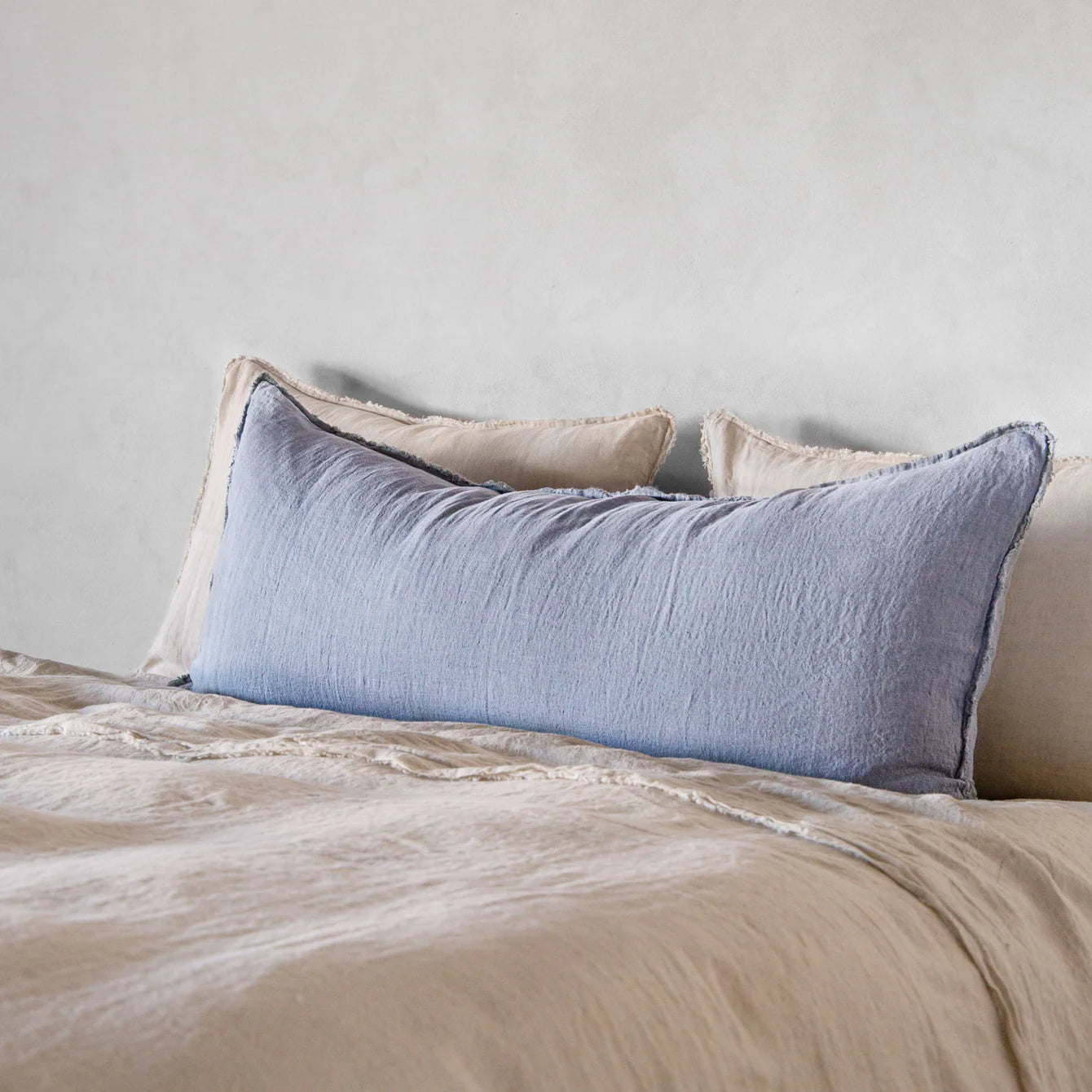Weekend Hot Bargains Flocca Linen Body Pillow - Azzura