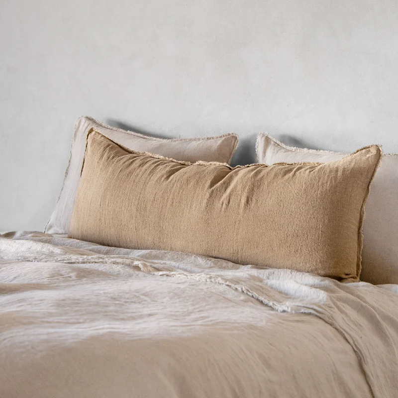 Weekend Steals Await Flocca Linen Body Pillow - Carmel