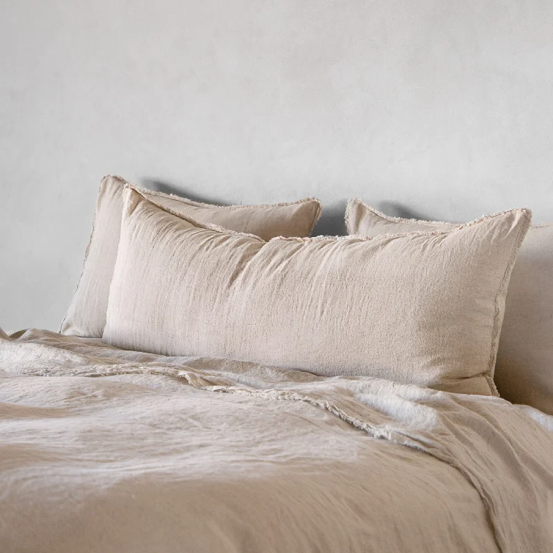 Weekend Massive Discounts Flocca Linen Body Pillow - Sable