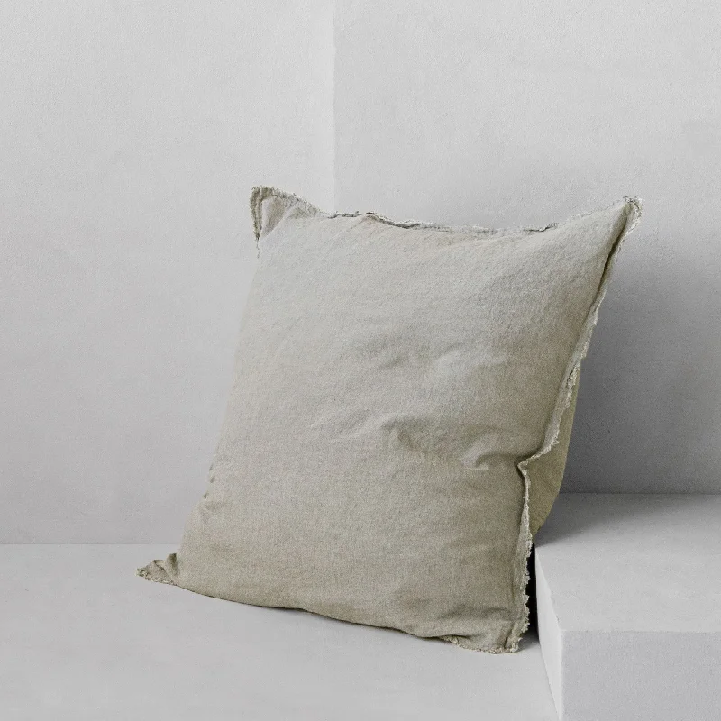 Weekend Best Price Deals Flocca Linen Pillow - Argent