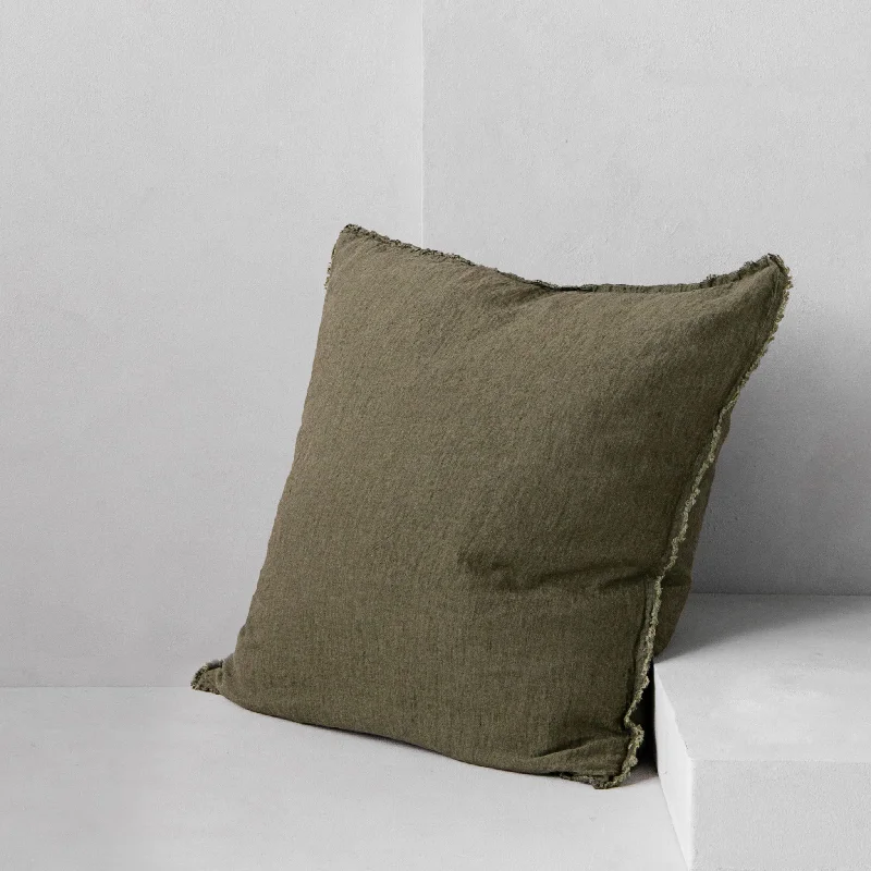 Weekend Flash Markdown Flocca Linen Pillow - Armee