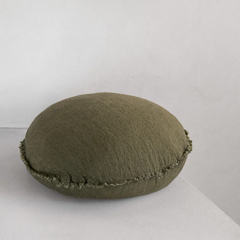 Weekend Special Flocca Macaron Linen Pillow - Armee