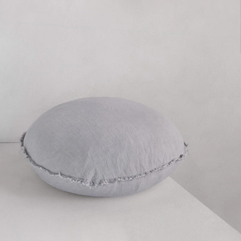 Shop & Save Big Flocca Macaron Linen Pillow - Fog