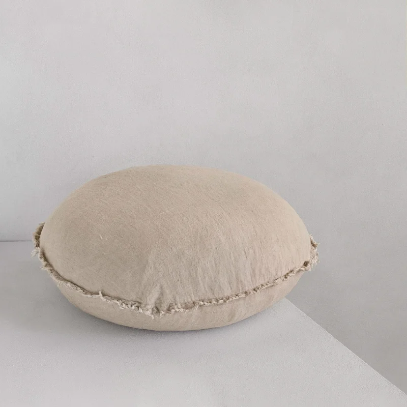 Best Offers Flocca Macaron Linen Pillow - Sable