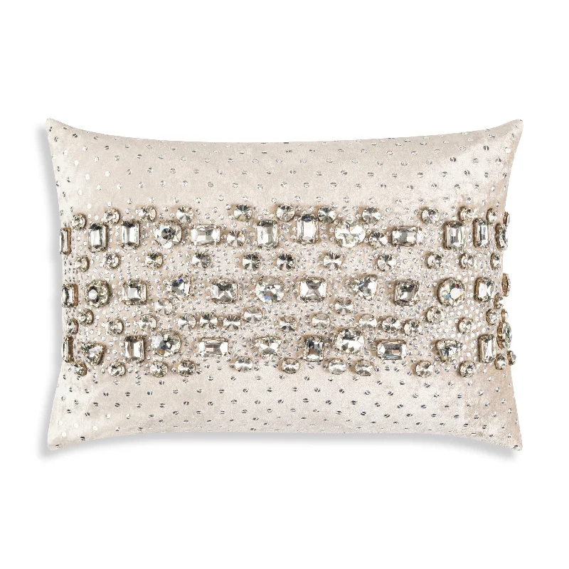 Deal Frenzy Sam + Misti Lola Bedazzled Crystal Cashmere Lumbar Pillow