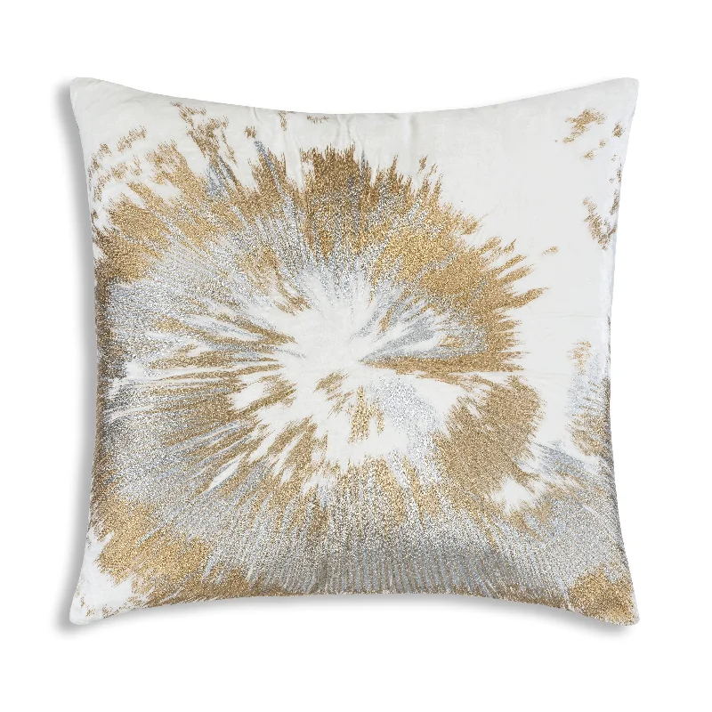Weekend Best Deals Mira Starburst Ivory Velvet Pillow
