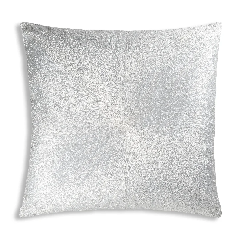 Weekend Discount Extravaganza Nim Aqua Silver Linen Pillow