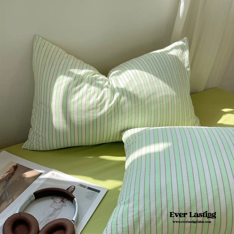 Weekend Clearance Event Pastel Candy Stripe Pillowcases (4 Colors)