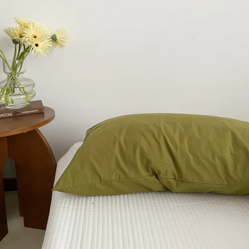Unbeatable Flash Deals Plaid Pillowcases / Olive Green