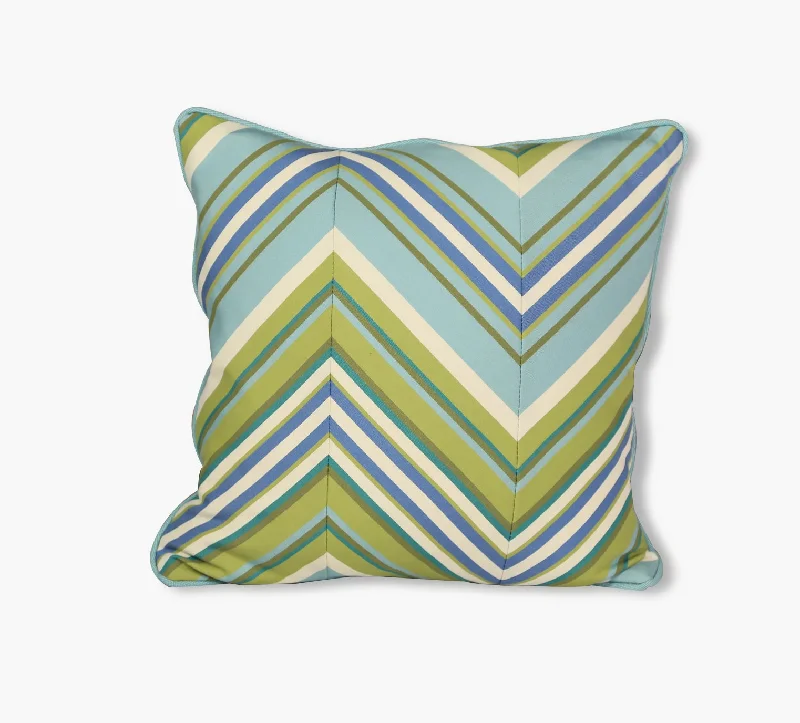 Special Shopping Event Pursuit Aqua Reversible Outdoor Throw Pillow