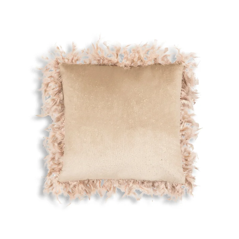 Weekend Markdowns Galore Rica Beige Velvet Pillow