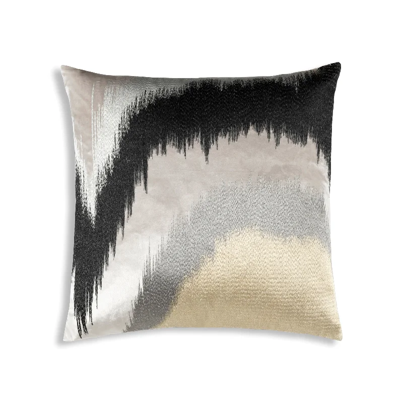 Weekend Offers You Love Rica Grey Embroidered Pillow