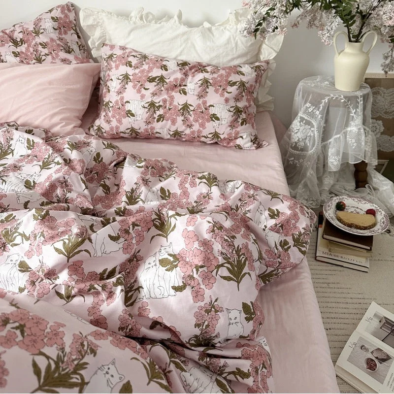Weekend Savings Mania Spring Floral Washed Cotton Pillowcases