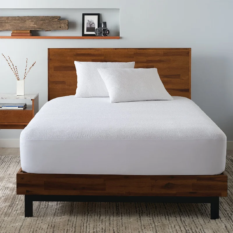 Weekend Savings Bonanza Terry Cloth Waterproof Bundle | Premium Cotton Terry Cloth Waterproof Mattress Protector & Pillow Protector, 3pc