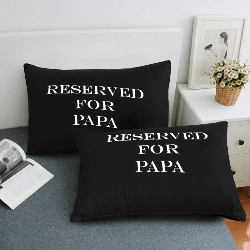Hot Savings Alert Text Pillow-Reserved For Papa