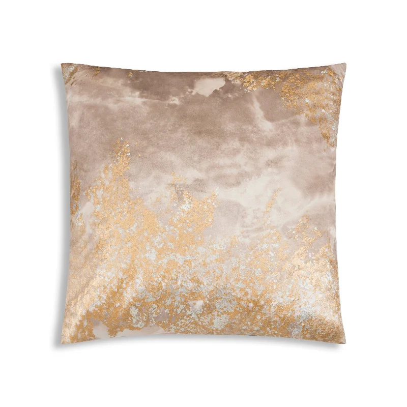Hot Deals Zen Gold Silver Velvet Pillow