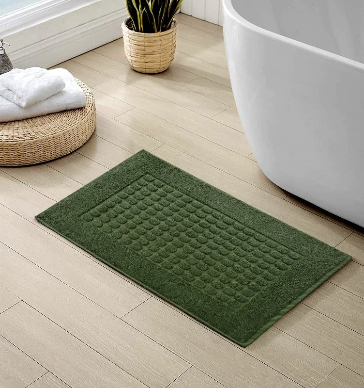 Weekend Deals 2Pcs 100% Cotton Bath Mat-Green