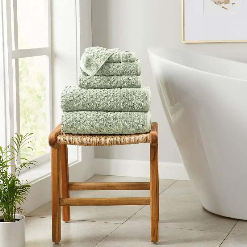 Weekend Best Deals 6-Piece Cotton Bath Towel Set - Grayson Collection
