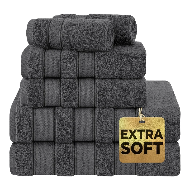 Weekend Offers You Can’t Miss Salem 6 Piece 100% Cotton Luxury Bath Towel Set